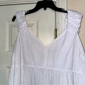 White Sleeveless Spring Dress